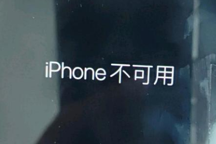 雁江苹果服务网点分享锁屏界面显示“iPhone 不可用”如何解决 